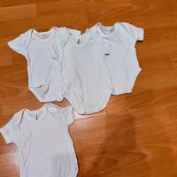 Body neonato 0/1 mese/50 cm-4 pezzi