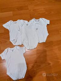 Body neonato 0/1 mese/50 cm-4 pezzi