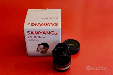 Samyang 8mm f2.8 UMC fish eye II X mount