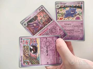 Lotto Pokemon 151 evoluzione di Gengar Reverse