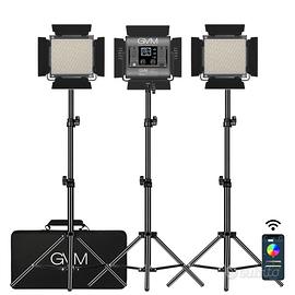 GVM 850D rgb led studio (3-light kit)