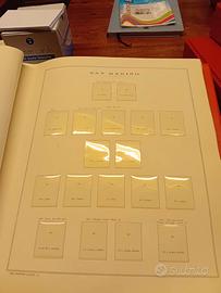 Fogli della Marini per i francobolli di San Marino