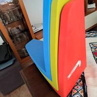 mensole colorate stanza bambini