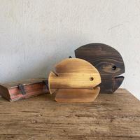 Coppia di Pesci scultura legno - pz unico handmade