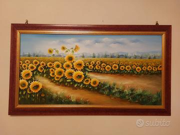 Quadro con girasoli
