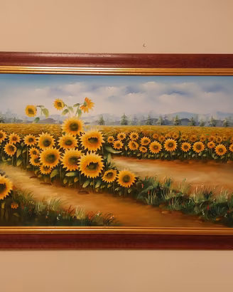 Quadro con girasoli