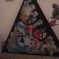 orologio da parete in vetro