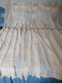 Set n. 3 Tende ricamate per interni 