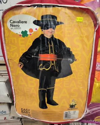 vestito carnevale Zorro 