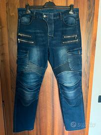 Pantaloni jeans moto uomo