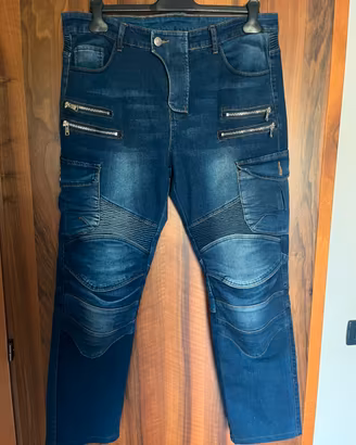 Pantaloni jeans moto uomo
