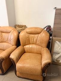 Divano in vera pelle