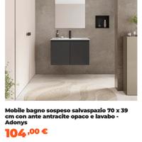 Mobile bagno sospeso