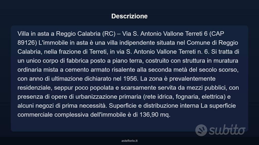 Casa – Reggio Calabria, Trizzino - Vista 5