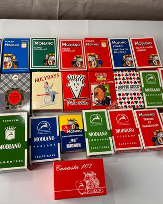 Lotto carte da gioco (25 mazzi) "Fabbri Mondiano"