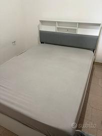 letto matrimoniale 140x200 + materasso (3 mesi)
