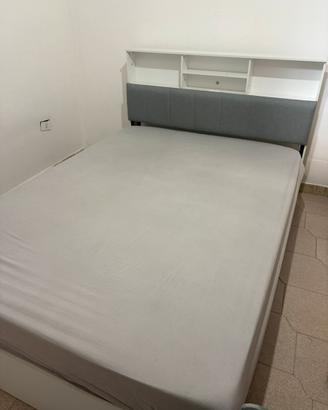 letto matrimoniale 140x200 + materasso (3 mesi)