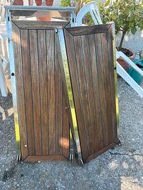 Passerella idraulica inox e teak