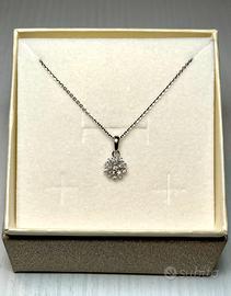 Collana girocollo in oro bianco 18 kt