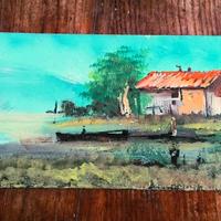 quadretto vintage cm 14x 35