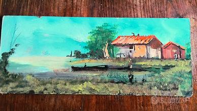 quadretto vintage cm 14x 35