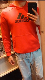 Hoodie Adidas rosso - 14y/165cm