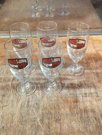 5 bicchieri vintage birra Kronenbourg