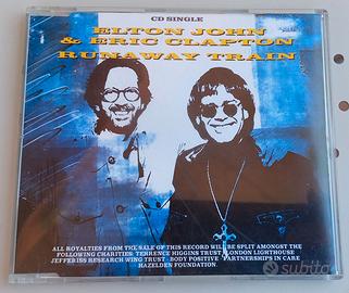 CD Singolo Elton John/Eric Clapton "Runaway train"