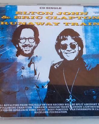 CD Singolo Elton John/Eric Clapton "Runaway train"