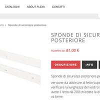 sbarre letto flexa usate