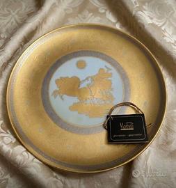Porcellana Morbelli "Il Giorno" 34 cm  in oro 24 k