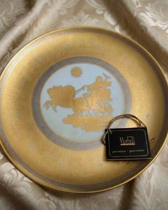 Porcellana Morbelli "Il Giorno" 34 cm  in oro 24 k