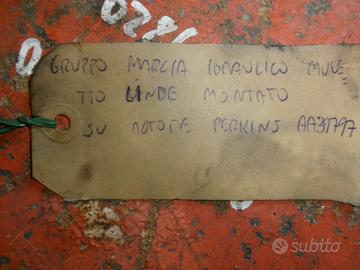 Gruppo marcia idraulico muletto