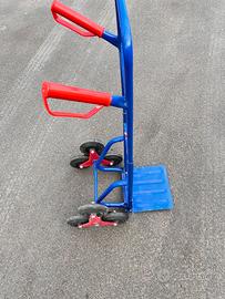 Carrello per scale pieghevole con 6 ruote