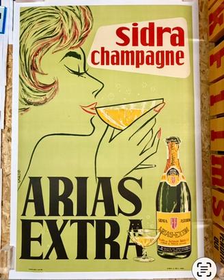 Arias Extra Poster Pubblicitario "Sidra Champagne"