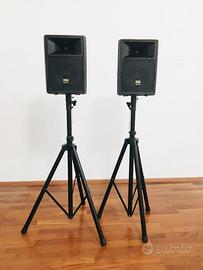 CASSE AUDIO/ACUSTICHE con TREPPIEDI x DJ/KARAOKE/E