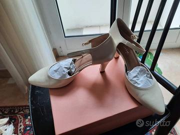 Scarpe on sale sposa pelle