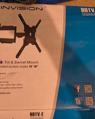 Invision Supporto TV Parete per 24-60 pollici