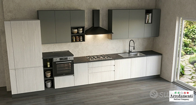 CUCINA LINEARE con frigo Total No Frost da 75 cm