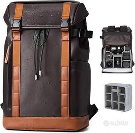 Zaino per fotocamera scomparto per laptop da 14