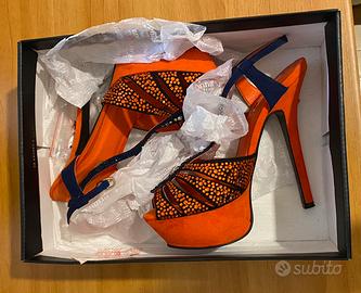 Sandali gioiello con tacco