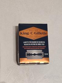 King C Gillette 10 lamette per rasoio di sicurezza