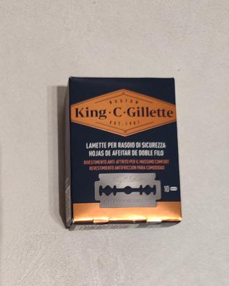 King C Gillette 10 lamette per rasoio di sicurezza