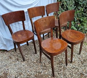 5 sedie toscane da ristorante/osteria, primi 900