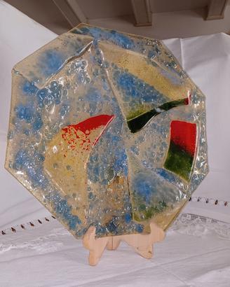 PIATTO IN VETROFUSIONE ART