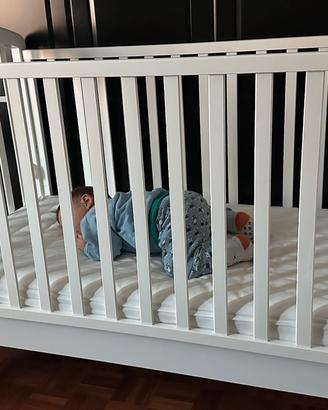 Lettino in legno Foppapedretti materasso Climatic