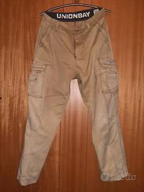 PANTALONI UOMO UNIONBAY UNIONBAY TG.32 BEIGE.LEGGI