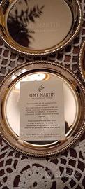 3 SOTTOBICCHIERI REMY MARTIN  PLACCATI ARGENTO