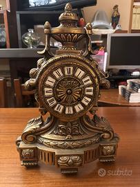 Orologio da tavolo stile barocco, 40 cm, bronzo