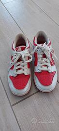 Nike bianche rosse